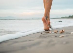 feet on beach